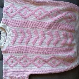 1980s Knitted Pink Glitter Sweater